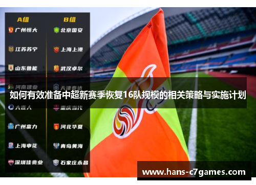 如何有效准备中超新赛季恢复16队规模的相关策略与实施计划